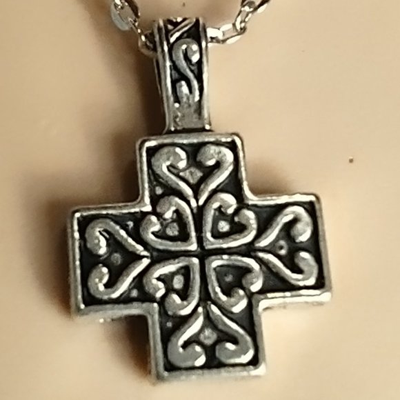 Rag Frog Revival Celtic cross pendant necklace 18" - Picture 3 of 3